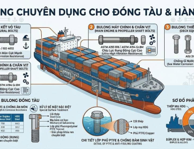 Bulong Inox 304 Ứng Dụng Cho Ngành Đóng Tàu Thuyền, Hàng Hải Biển